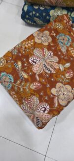 NATRUAL CRAPE POSITION PRINT EMBRODERY NEW COLOUR CHART - Image 6