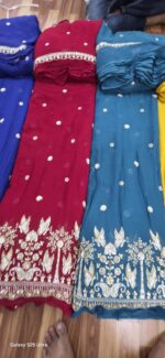 viscos georggtte embrodery havy beats work new desgins with dupatta - Image 5