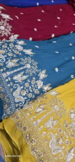 viscos georggtte embrodery havy beats work new desgins with dupatta