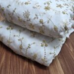 viscos georggtte embrodery heavy therad work new desegin