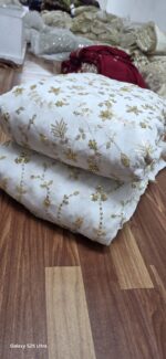 viscos georggtte embrodery heavy therad work new desegin