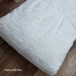 VISCOS GEORGTTE EMBRODERY FABRIC PURE HAVY WITE WORK NEW - Image 14