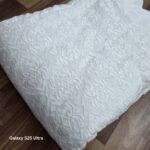 VISCOS GEORGTTE EMBRODERY FABRIC PURE HAVY WITE WORK NEW - Image 12