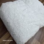 VISCOS GEORGTTE EMBRODERY FABRIC PURE HAVY WITE WORK NEW - Image 8