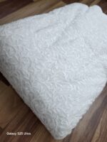 VISCOS GEORGTTE EMBRODERY FABRIC PURE HAVY WITE WORK NEW - Image 7