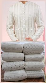 VISCOS GEORGGTTE EMBRODERY HAVY  FABRIC FOR KURTA - Image 10